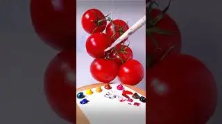 How to Paint Tomato Illusion Art 
