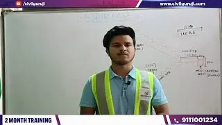 How to calculate staircase concrete on site || estimation of staircase || By Gaurav
