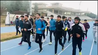 Panchkula exelenci center group warmup🫡#haryana #olympicsport #hardwork #trackathlete #videoviral