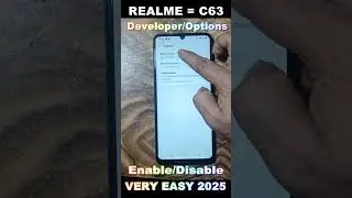 Realme c63 developer option setting I how to Enable, developer option setting in I Realme c63 2025