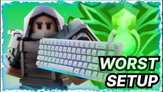 I Used The WORST Keyboard and Mouse in Roblox BedWars...