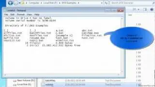 How to save directory listing to a text file in MS-DOS