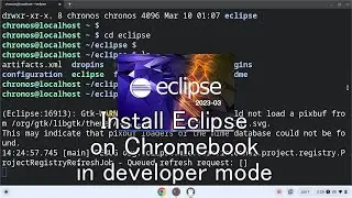 Install Eclipse on Chromebook in developer mode
