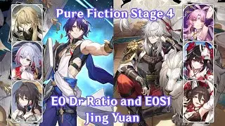 Stage 4 Dr Ratio and Jing Yuan 3🌟 | Pure Fiction 2.0 | Honkai Star Rail