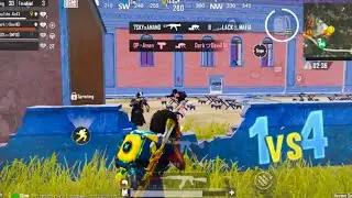 👊Unbelievable 1vs4 Clutch🔥 Wait For End 🔚|| BGMI SHORT VIDEO😍