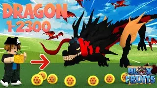 Beating Blox Fruits using DRAGON Fruit Roblox