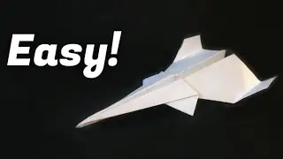 How to make a Paper Jet Airplane (improved model!!) | EASY tutorial