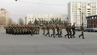 Репетиция. Проход парадных расчётов.