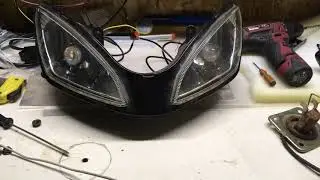 Yamasaki scorpion/ямасаки скорпион led линзы вместо ламп