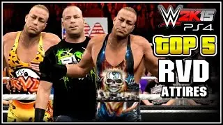 WWE 2K15 - Rob Van Dam Top 5 Attires - Community Creations