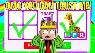 Can I babysit your giraffe? SHE SAID YES (Adopt me Roblox)