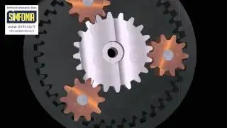 Epicyclic gear box - SimFonIA Animation Tools (SketchUp plugin) -