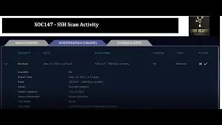 LetsDefend.io SOC147   SSH Scan Activity