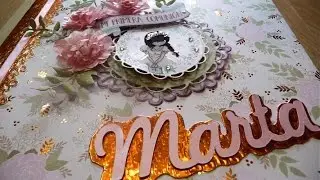 Álbum de comunión y libro de firmas personalizado. Álbum comunión scrapbook. Regalo comunión