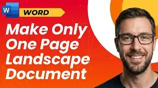 How To Make Only One Page Landscape Within A Document In Microsoft Word [2026 Guide]