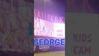 George waves to crowd on LV Aviators Video Cam