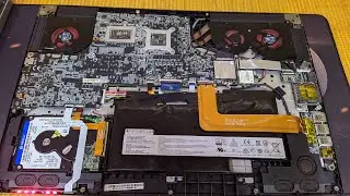 MSI GS73VR 6RF disassembly and thermal paste replacement