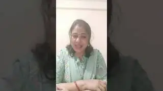 Reciting a poem written by Narendra Verma
