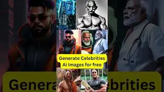How to generate celebrity AI images how to make celebrities using ai free ai image generator website