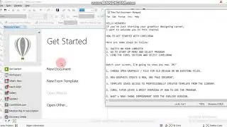 HOW TO GET STARTED WITH CORELDRAW FOR BEGINNERS   video 1