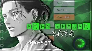 THE Weekend Often Eren Yeager Edit | Alight Motion | Free Preset | 7ubaat
