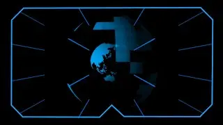 Dynamic HUD Background with Rotating Digital Earth
