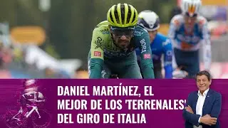Daniel Martínez, el mejor de los 'terrenales' del Giro de Italia