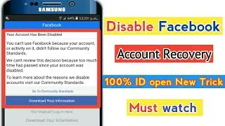 How to recover disable facebook account 2021/Fix facebook community standard problem|open disable ID