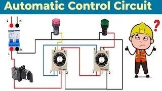 DIY Automatic Control Circuit with Two 8-Pin 220V Timers | Auto Forward & Reverse Motor