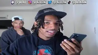 BLOU REACTS TO SHNAGGYHOSE PRESSING RICEGUM FOR ADIN ROSS & LEAKING FOOLIOS NUMBER