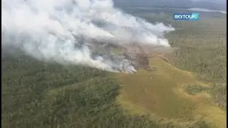 На территории природного парка «Ленские столбы» тушат два лесных пожара