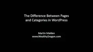 The Difference Between Pages and Categories