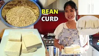 How To Make Tofu Bean Curd របៀបធ្វើតៅគរ័, Khmer food Cooking Show