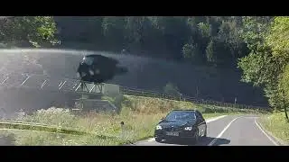 Дорога сквозь красивые горы от Мислиньи до Веленье. Cesta od Mislinja do Velenje. Slovenija