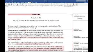 How to make comments and track changes in word documents
