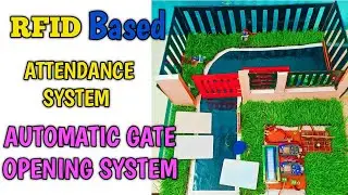 RFID Based Attendance System with automatic Gate Opening System | gate system | Attendance system