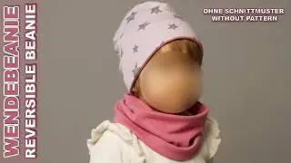Sew a reversible Beanie - without pattern - *subtitled* DIY