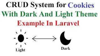 CRUD System For Cookies With Dark And Light Theme Example In Laravel