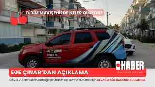 Didim Mavişehir'de yaşanan durum hakkında adı geçen Ege Çınar Firması da söz hakkını kullandı.