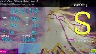 Osu! Silhouette [Yiyo's Insane] S Rank (Naruto Shippuden OP #16)