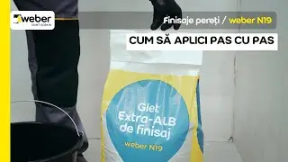 Cum să aplici gletul extra-fin, extra-alb de finisaj weber N19