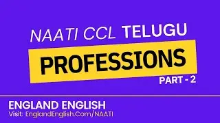 NAATI Telugu | Professions | Part - 2