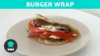 Cómo hacer WRAPS de HAMBURGUESA 🍔 | Receta de Tacos de Hamburguesa o BURGER WRAP 🥙