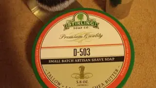 sterling soap company D-503 Shave soap Review