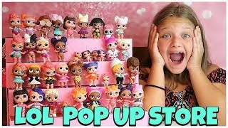 LOL Surprise POP UP Store Shop Display Case with EXCLUSIVE LOL DOLL and Blind Bags