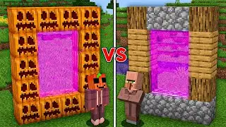 Portal Aldeano Vs. Portal Jardred en Minecraft!