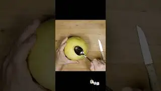 Der beste Trick: Honigmelone schälen #lifehacks #shorttrick #melone