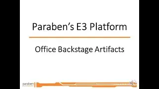 Processing Microsoft Office Backstage