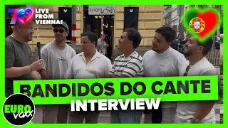 🎤🇵🇹 PORTUGAL EUROVISION 2026 // Bandidos do Cante - Rosa (INTERVIEW) // Live from Vienna!