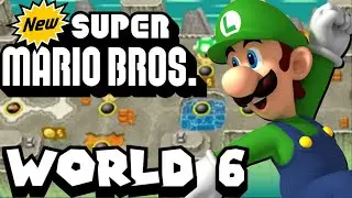 New Super Mario Bros. DS | World 6 w/ Luigi - Shiruetto The Gamer